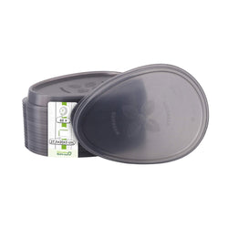 (60 sztuk) Przykrywki wielokrotnego użytku – szare – odpowiednie do pojemników wielokrotnego użytku o wymiarach 275 x 200 mm