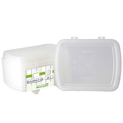 (60 sztuk) Przykrywka wielokrotnego użytku – przezroczysta – odpowiednia do pojemników wielokrotnego użytku o wymiarach 245 x 200 mm