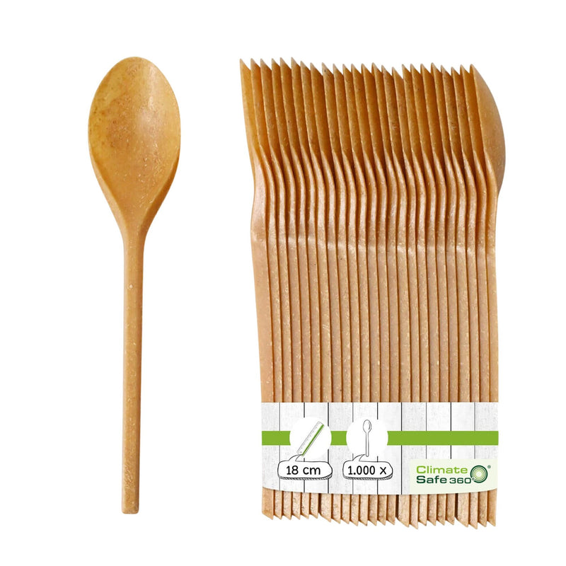 (1000 sztuk) Łyżki wielokrotnego użytku – 180 mm – brązowe