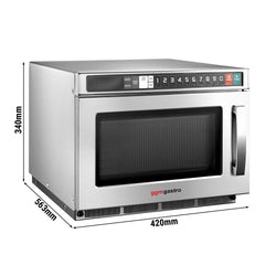 Kuchenka mikrofalowa gastronomiczna - 17L - 1,8kW - Dotykowe