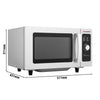 Kuchenka mikrofalowa – 25 L – 1 kW – manualna