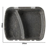 (60 sztuk) Pojemnik na posiłki wielokrotnego użytku z 2 przegrodami – 24,5 x 20 x 4,5 cm – HP4/2