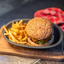 (12 sztuk) Miski wielokrotnego użytku – 500 ml – owalne – szare