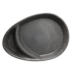 (1000 sztuk) Talerze na dania wielokrotnego użytku z 2 przegrodami – 27,5 x 20 x 3,5 cm – w kształcie kropli