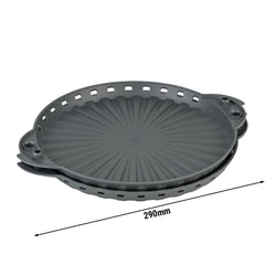 (6 sztuk) Wielokrotnego użytku pudełko na pizzę – na pizzę o średnicy 22 cm – szare