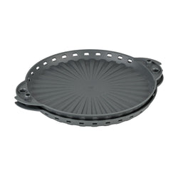 (6 sztuk) Wielokrotnego użytku pudełko na pizzę – na pizzę o średnicy 22 cm – szare