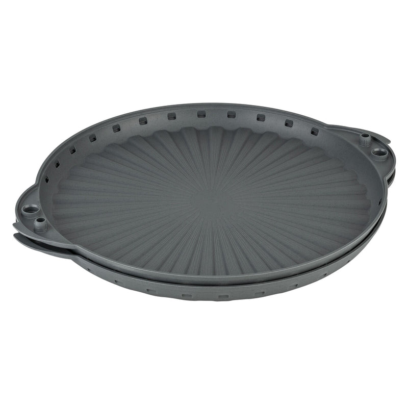 (6 sztuk) Pudełko na pizzę wielokrotnego użytku – 397 mm – szare