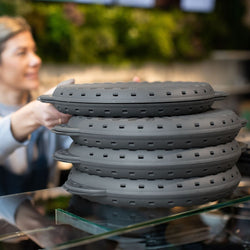 (6 sztuk) Pudełko na pizzę wielokrotnego użytku – 397 mm – szare