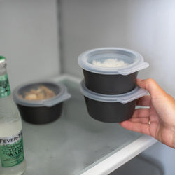 (12 sztuk) Miseczka wielokrotnego użytku – 250 ml – okrągła – szara