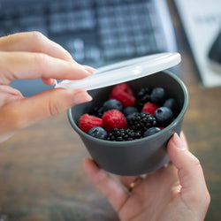 (12 sztuk) Miseczka wielokrotnego użytku – 250 ml – okrągła – szara