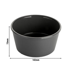 (12 sztuk) Miski wielokrotnego użytku – 700 ml – okrągłe – szare
