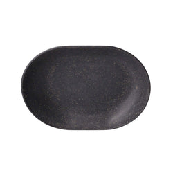 (60 sztuk) Wielokrotnego użytku tacki na przekąski – 135 x 184 mm – owalne – szare