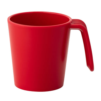 (30 sztuk) Kubek wielokrotnego użytku z uchwytem – 260 ml – czerwony