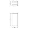 Element neutralny stołowy 900 głęboki z szufladą - 400x900x300mm - 46kg - 1 szuflada