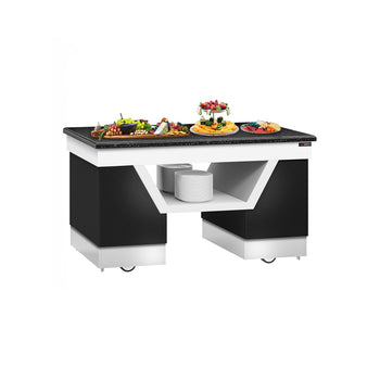 Element neutralny BELFAST - 1600 mm - blat roboczy z czarnego granitu - Prime Gastro