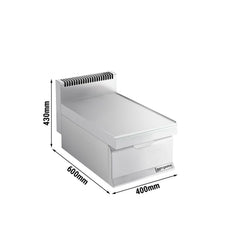 Element neutralny stołowy z szufladą - stal nierdzewna AISI 304 - 400x600x430mm - 28kg - 1x GN 1/3, 1x GN 1/2