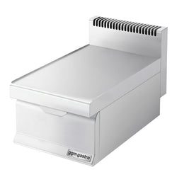 Element neutralny stołowy z szufladą - stal nierdzewna AISI 304 - 400x600x430mm - 28kg - 1x GN 1/3, 1x GN 1/2