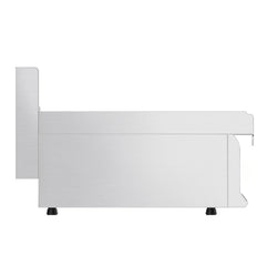Element neutralny stołowy z szufladą - stal nierdzewna AISI 304 - 400x600x430mm - 28kg - 1x GN 1/3, 1x GN 1/2