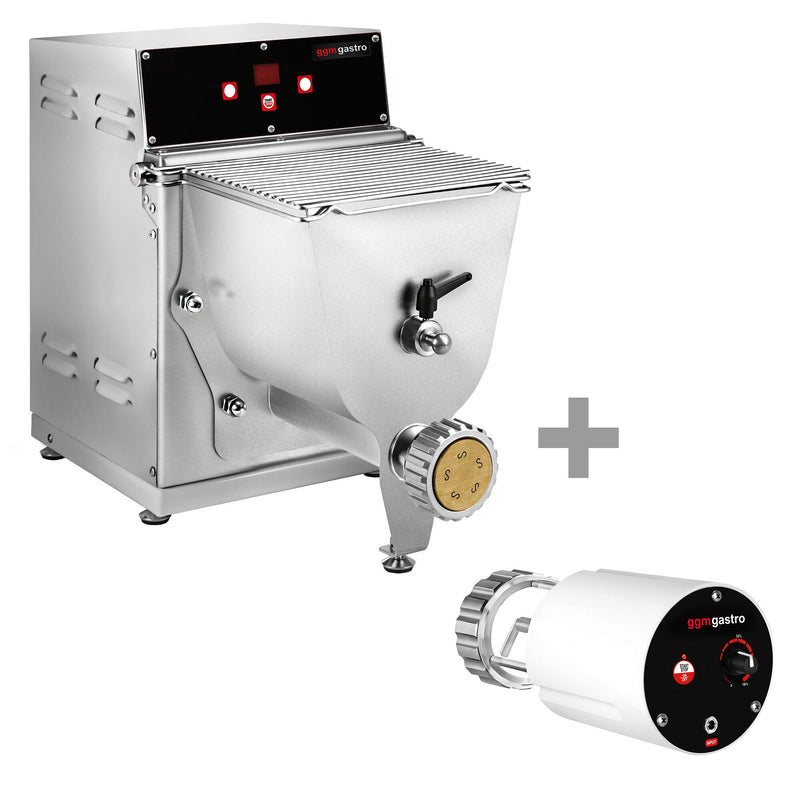 Elektryczna maszyna do makaronu – 8 kg/h – 370 W – dysza Ø 57 mm – w zestawie z nożem do makaronu