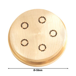 Tarcza do formowania makaronu – Bucatini 8,5 mm – pasująca do NMH13 – Ø 57 mm