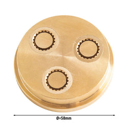 Matryca do formowania makaronu – Makkaroni 14 mm – pasuje do NMH13 – Ø 57 mm