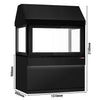 Element neutralny do grilla węglowego i gazowego z oświetleniem LED - stal nierdzewna AISI 304 - 1500x900x2160mm - 294kg