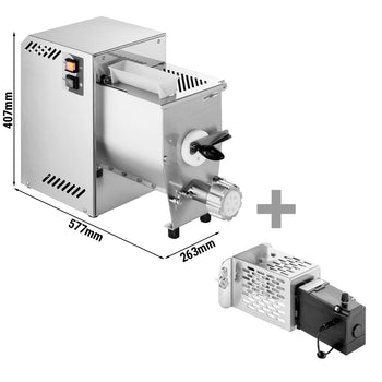 Elektryczna maszynka do makaronu - 4,2 kg/h - 370 W - wraz z obcinarką do makaronu - Prime Gastro