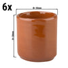 (6 szt.) Garnuszek do masła tapas CLASSICO – Ø 50 mm – 50 ml – brązowy