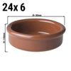 (24 szt.) CLASSICO - Tapas Ramekin - Ø 80mm - 80ml - Brązowy