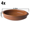 (4 szt.) CLASSICO - Naczynie do zapiekania - Ø200x45mm - Brązowy