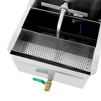 Filtr oleju do głębokiego smażenia z zaworem spustowym - 48 litrów - Prime Gastro