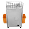Automatyczna wyciskarka do pomarańczy - 120W - 47kg - z automatyczny podajnik, idealna do samoobsługi, 20 owoców/min, Ø40–80mm - stal nierdzewna - Pomarańczowy