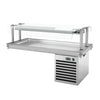 Drop-In Cold Plate - 1500mm - +2 to +8°C - 4x GN 1/1 - 450W - with glass sneeze guard