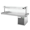 Płyta chłodnicza do zabudowy – 1800 mm – 5x GN 1/1 – 700 W – od +2 do +8 °C – ze szklaną osłoną przeciwkaszlową