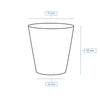 (1000 sztuk) Kubki papierowe – 150 ml – średnica 80 mm – brązowe