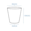 (1000 sztuk) Kubki papierowe – 150 ml – średnica 80 mm – białe