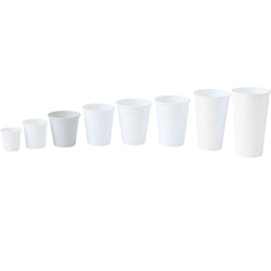 (1000 sztuk) Kubki papierowe – 150 ml – średnica 80 mm – białe