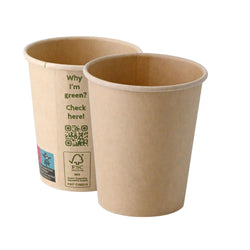(1000 Stück) Pappbecher - 200ml - Ø 80mm - Braun