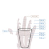 (1000 pcs) Reusable Lid - Transparent - fits 200ml Deli Cup Ø80mm