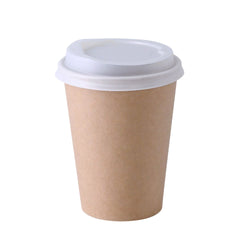 (1000 Stück) Pappbecher - 300ml - 12 oz - Ø 90mm - Braun