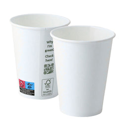 (1000 sztuk) Kubki papierowe – 300 ml – średnica 90 mm – białe