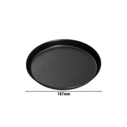 Blacha do pizzy - czarna blacha - Ø 190 mm