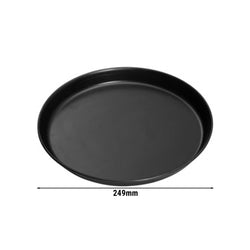 Blacha do pizzy - czarna blacha - Ø 250 mm