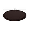 Talerz do pizzy z polietylenu – średnica 220 mm – z rowkiem – brązowy