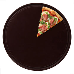 (12 szt.) Talerz do pizzy - Polietylen - Ø 280mm - Brązowy