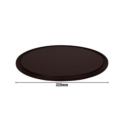 (12 szt.) Talerz do pizzy - Polietylen - Ø 320mm - Brązowy