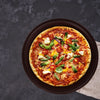 (12 szt.) Talerz do pizzy – polietylen – Ø 320 mm – z rowkiem na sok – brązowy, zdjęcie 6 z 6