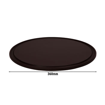 (12 szt.) Polietylenowy talerz do pizzy - Ø 360 mm - z rowkiem