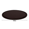 (12 pcs) Pizza Plate - flat - Polyethylene - Ø380mm - Brown