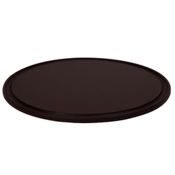 Talerz do pizzy z polietylenu – średnica 240 mm – z rowkiem – brązowy
